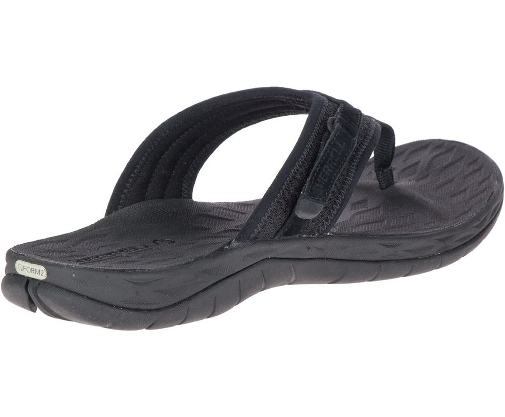 Merrell Sandals Black - Siren 2 Flip - Womens 64MCVLPQT